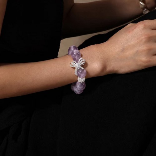 AUREVIA · Amethyst Moon Bracelet
