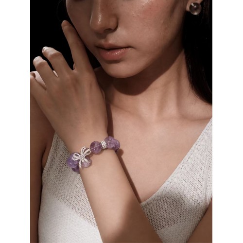 AUREVIA · Amethyst Moon Bracelet
