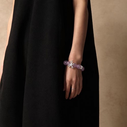 AUREVIA · Amethyst Moon Bracelet 